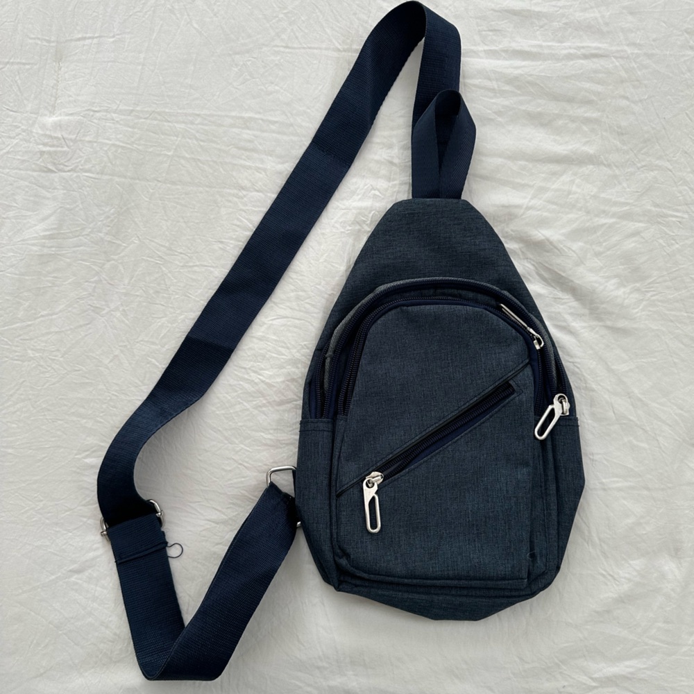 Stylish Black Crossbody Bag for Men